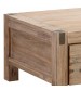Java Solid and Veneered Acacia Coffee Table with Drawer Support